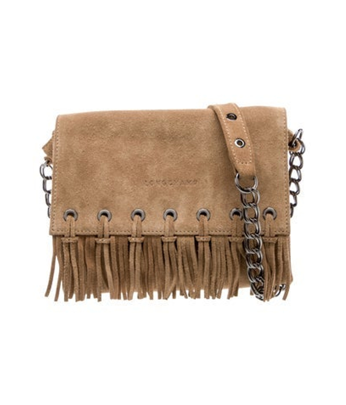 Longchamp Suede Clutch