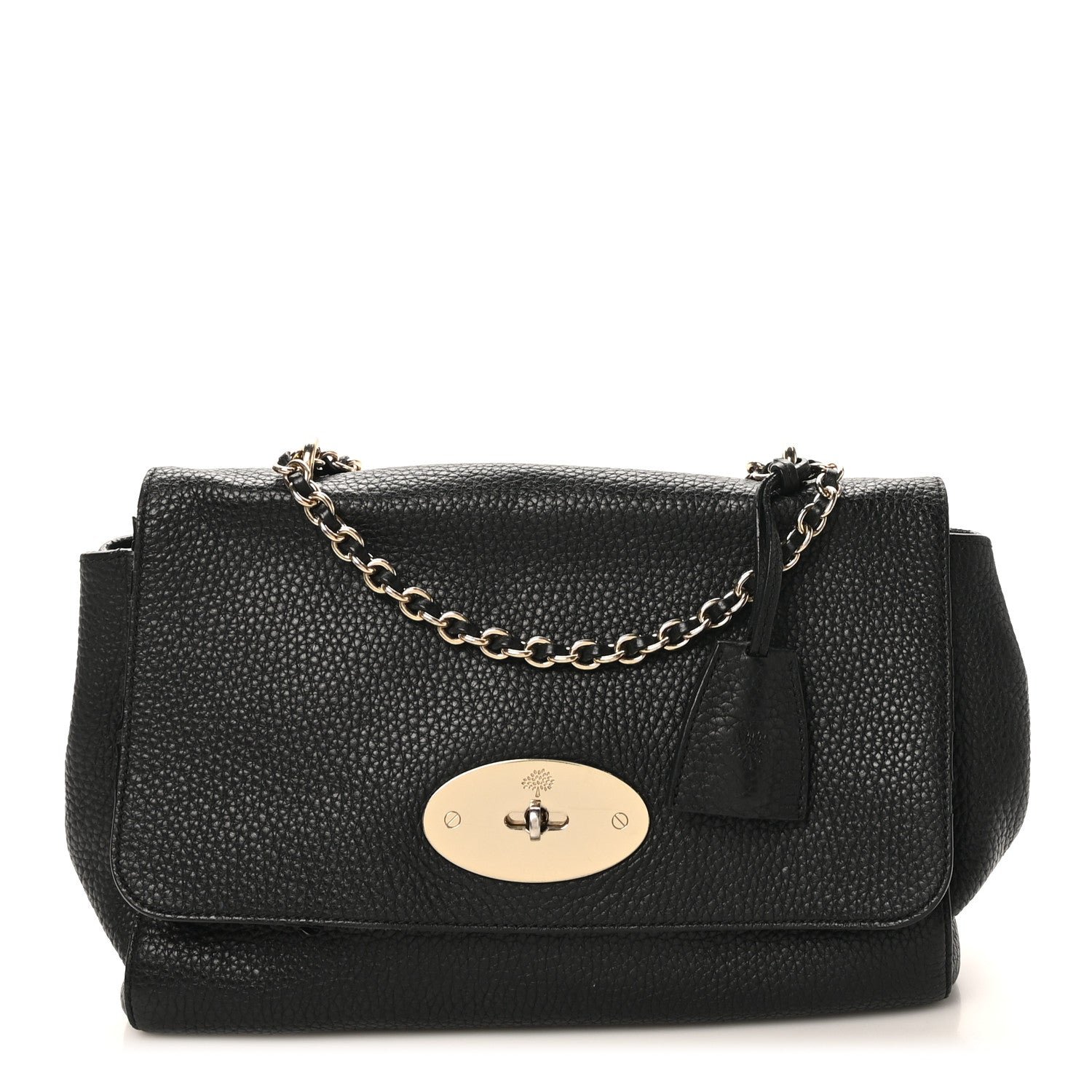 Mulberry Mulberry Small Classic Grain Calfskin Medium Lily Black