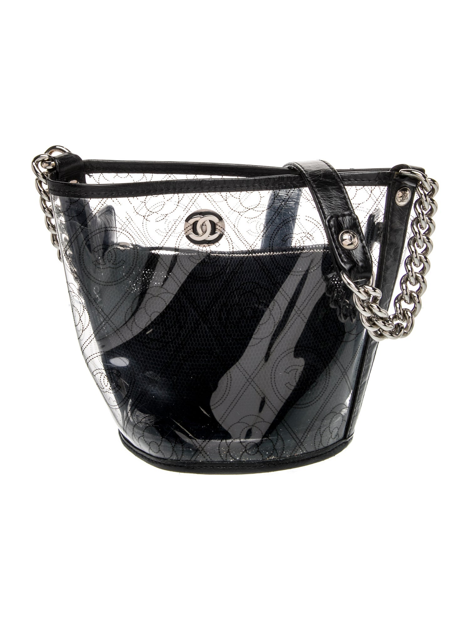 Camellia PVC Bucket Bag
