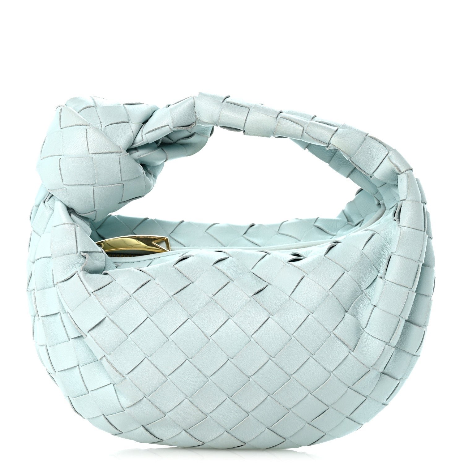 Bottega Veneta Nappa Intrecciato Mini Jodie Pale Blue