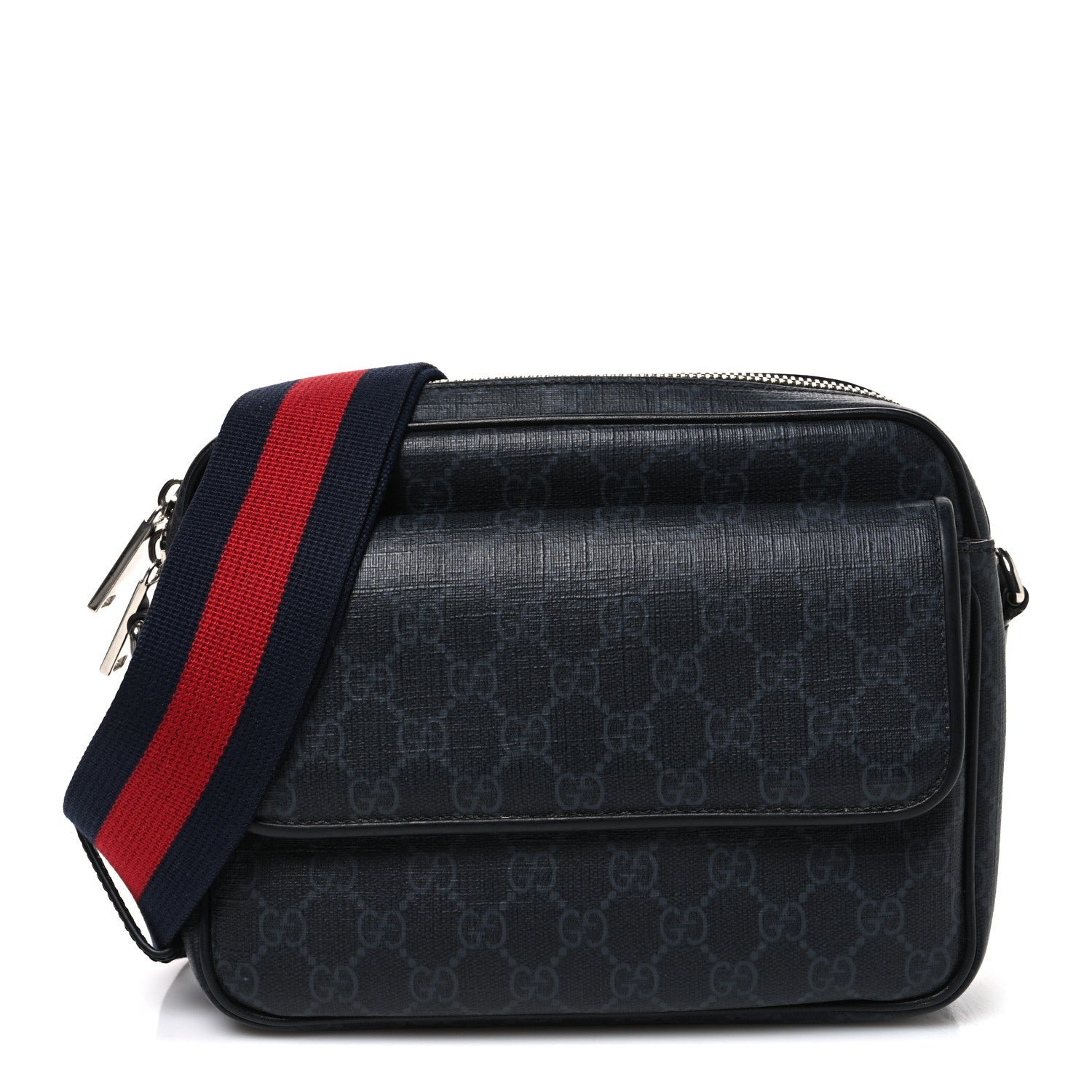 Gucci GG Supreme Monogram Small Crossbody Bag Black