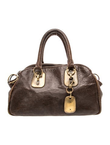Leather Top Handle Bag