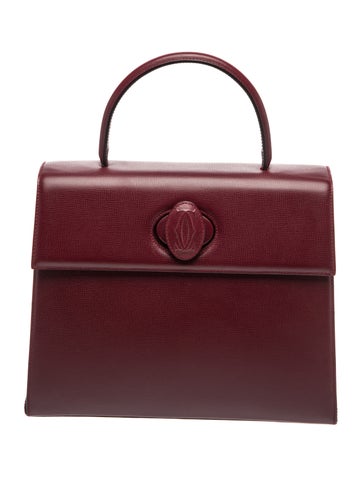 Leather Top Handle Bag Medium