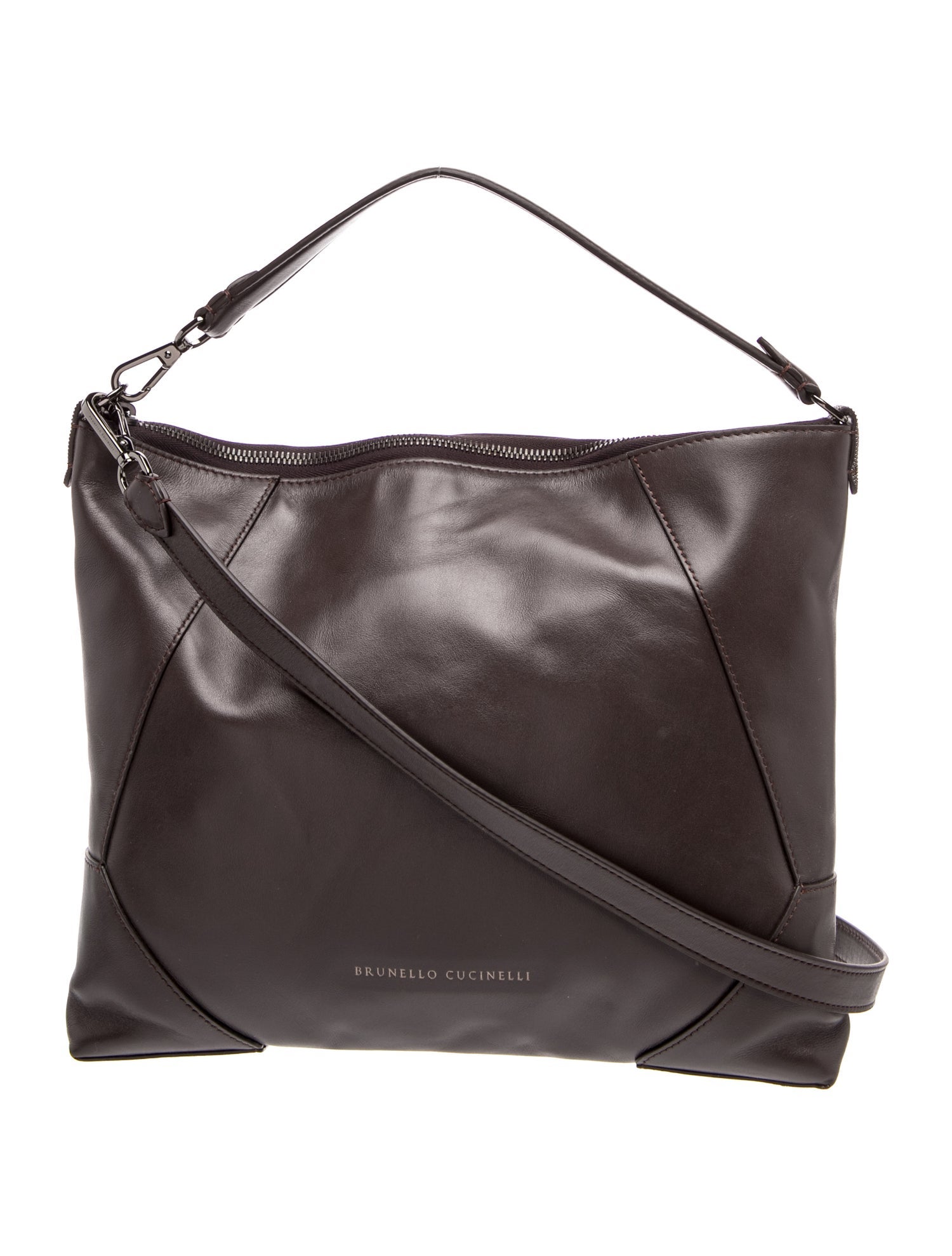 Brunello Cucinelli Leather Shoulder Bag w/ Tags