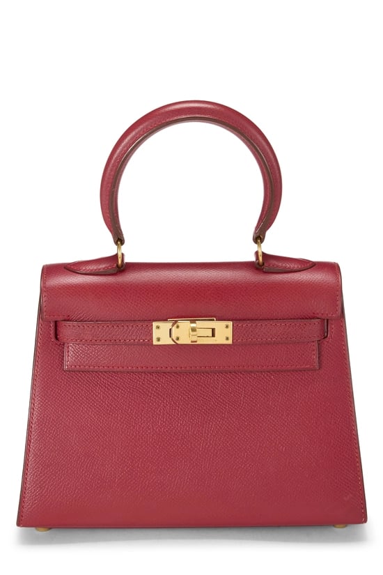 Hermès Rouge Vif Courchevel Kelly Sellier 20