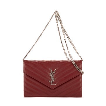 Leather Enveloppe Chain Wallet null