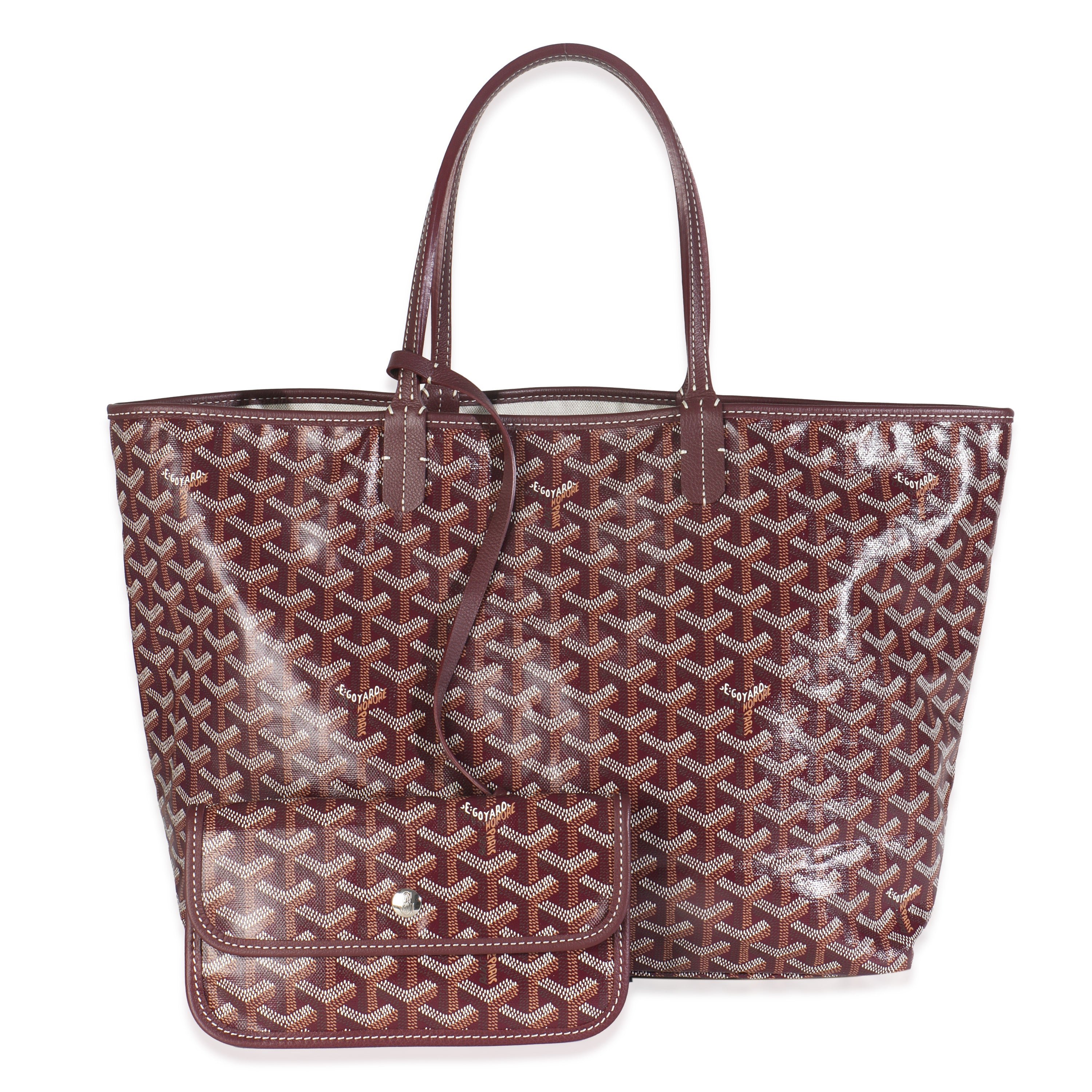 Goyard Burgundy Goyardine Canvas Saint Louis PM