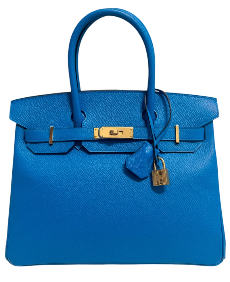 Hermes Bleu Zanzibar Epsom Birkin 30 Gold Hardware, 2018
