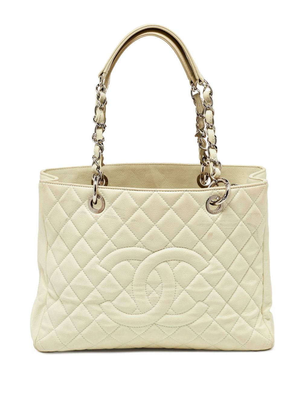 quilted leather tote bag