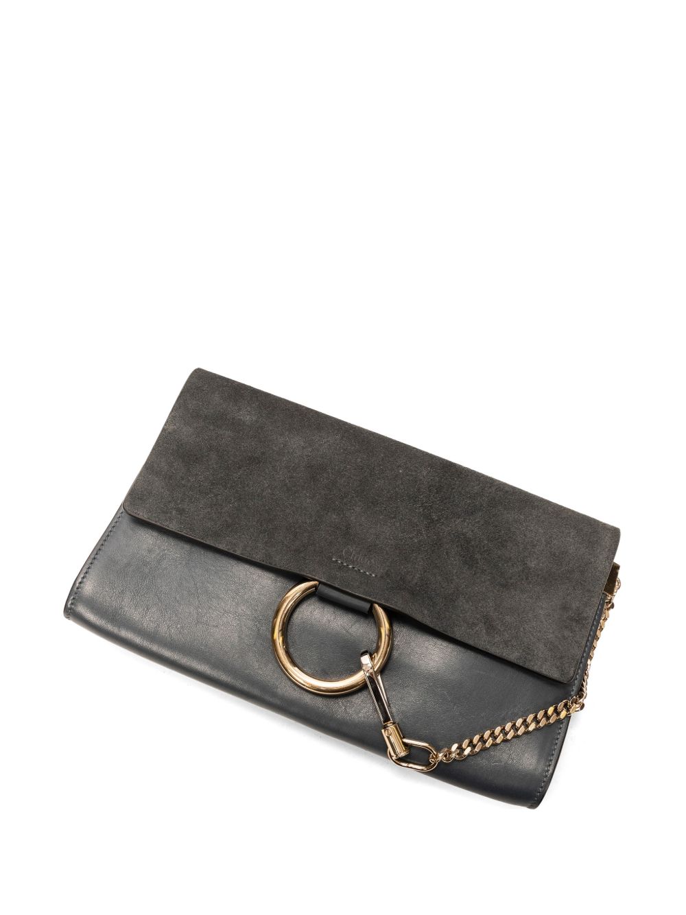 Faye leather clutch bag