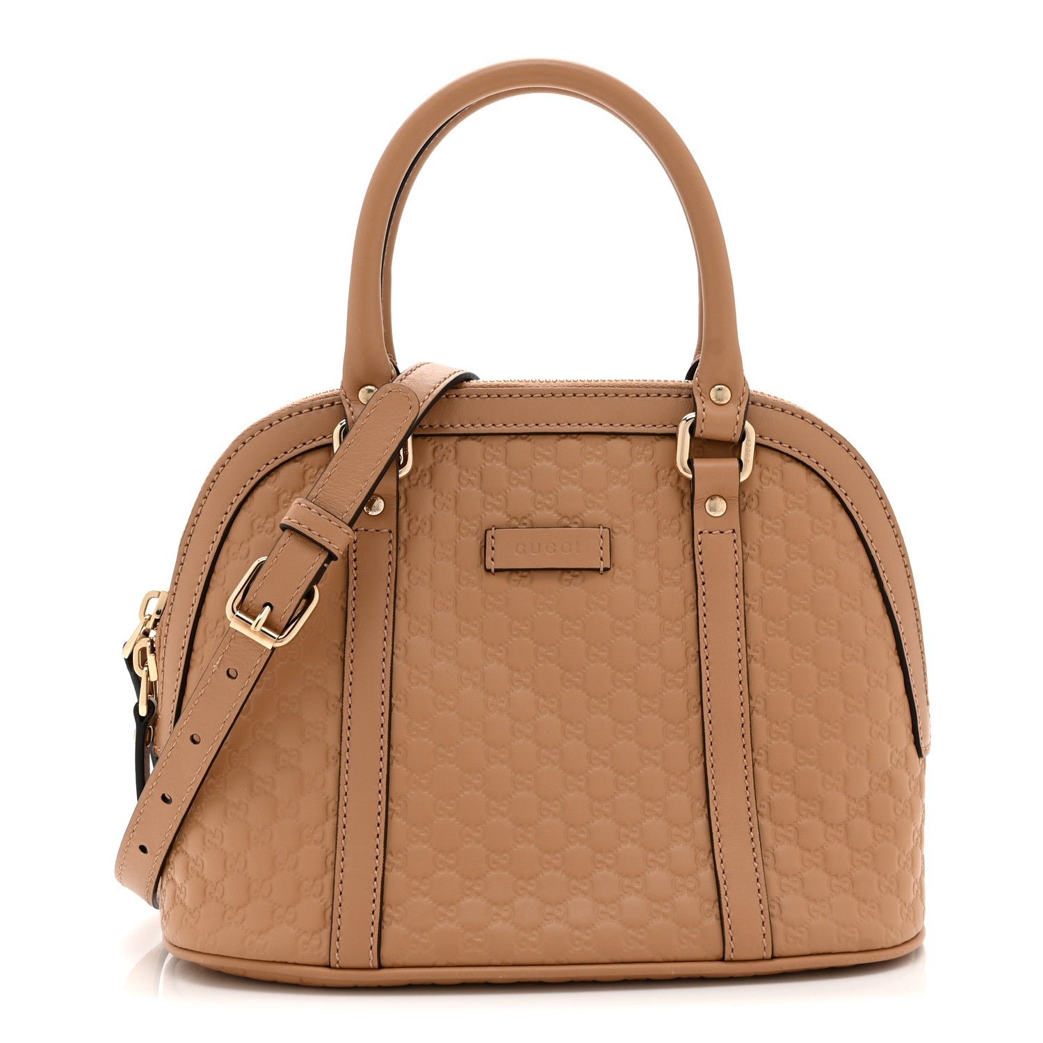 Soft Microguccissima Mini Dome Bag Camelia