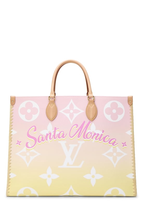 Pink Monogram Giant Santa Monica By The Pool On The Go GM