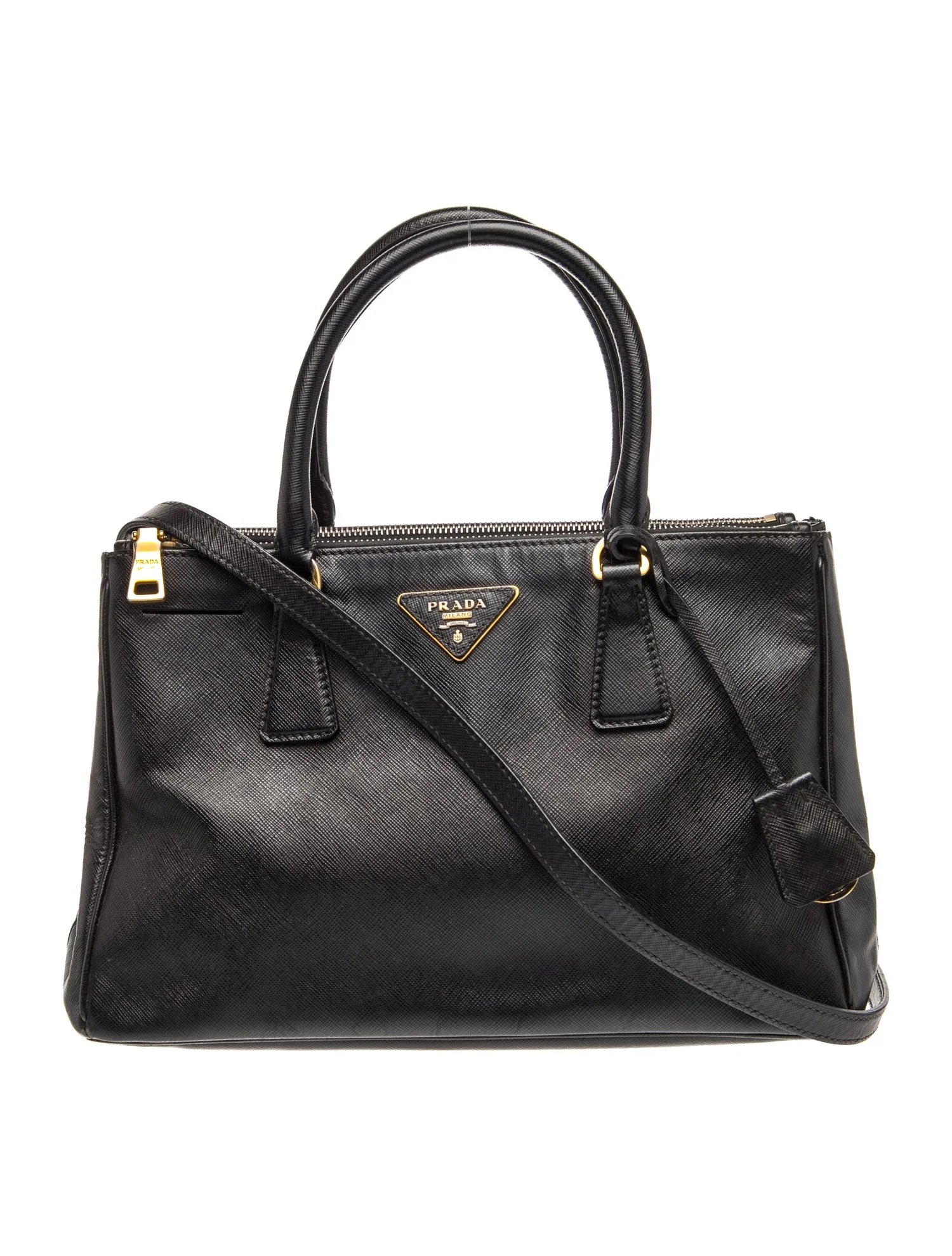 Saffiano Leather Galleria Double Zip Small