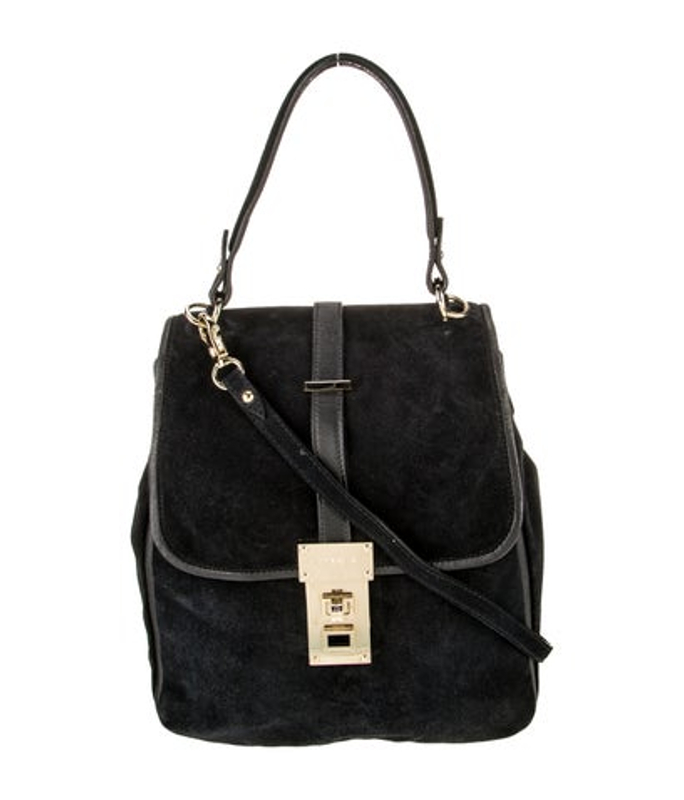 Lanvin Suede Top Handle Bag