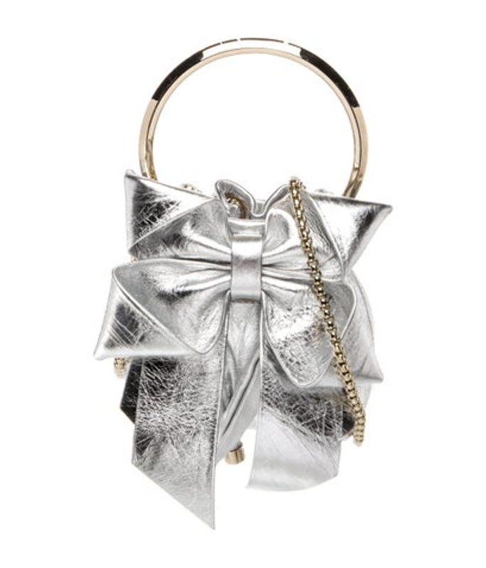 Jimmy Choo Choo Leather Evening Bag