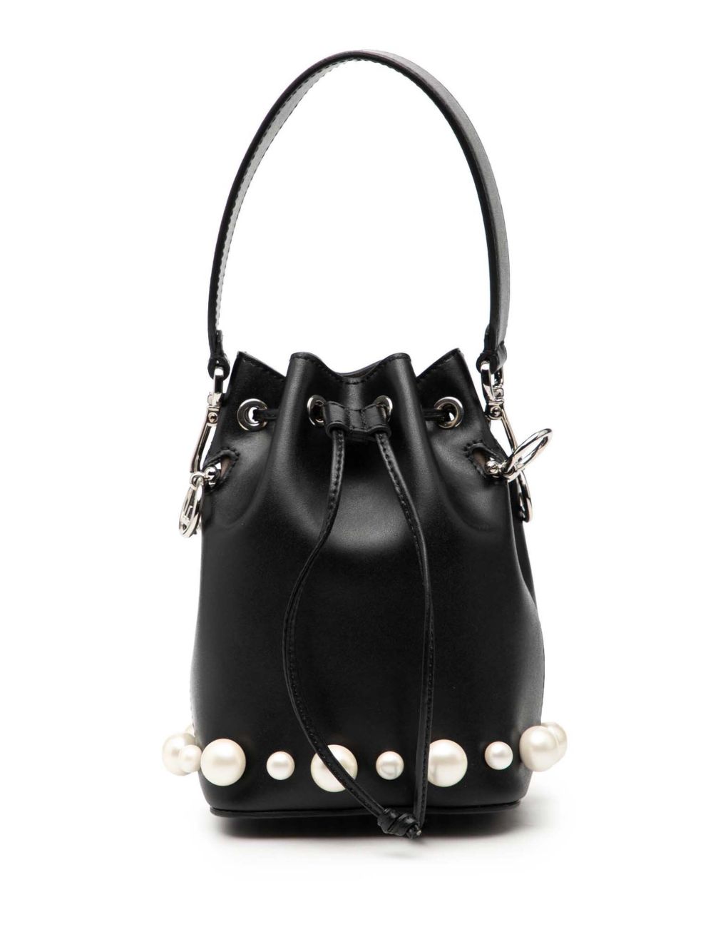 2010-2026 Mini Leather Pearl Mon Tresor Bucket Bag satchel