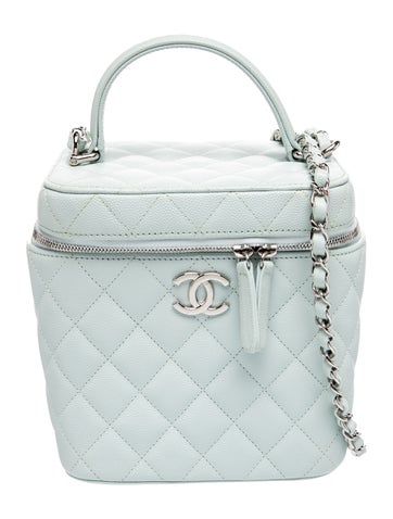 Quilted CC Top Handle Vanity Case