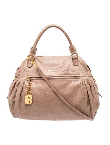 Leather Top Handle Bag