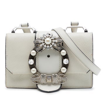 Goatskin Madras Soft Calf Crystal Embellished Crossbody
