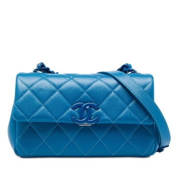 Small Quilted Caviar and Calfskin My Everything Flap