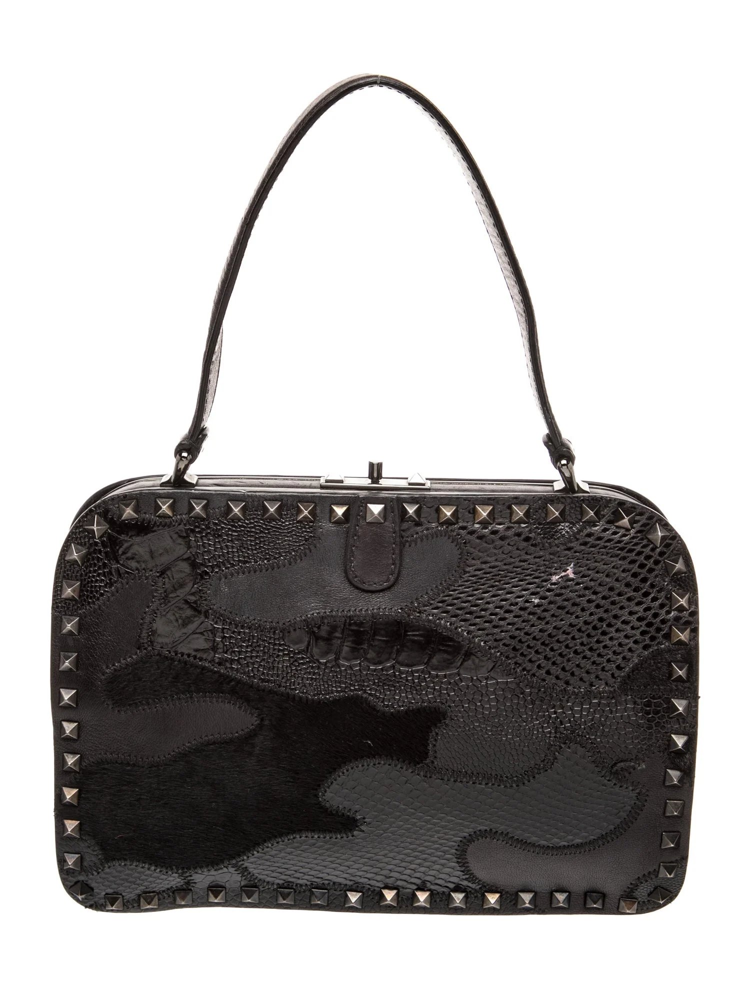 Valentino Rockstud Top Handle Bag