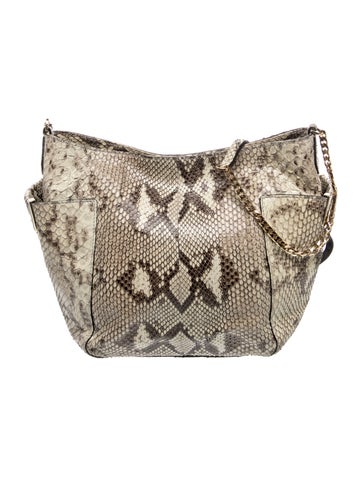 Jimmy Choo Snakeskin Shoulder Bag