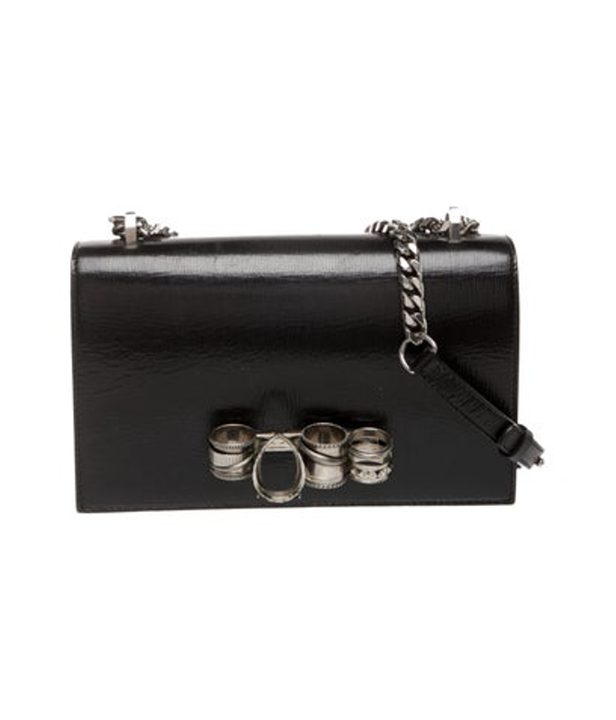 Alexander McQueen Mcqueen Patent Leather Crossbody Bag Small