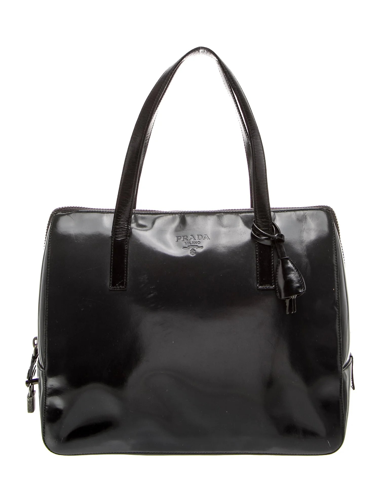 Spazzolato Leather Top Handle Bag