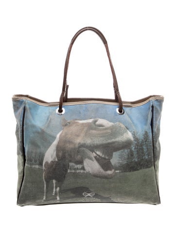 Anya Hindmarch Canvas Shoulder Bag