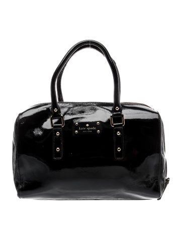 Patent Leather Top Handle Bag