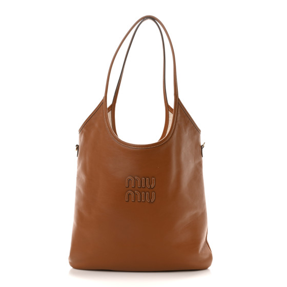Miu Miu Nappa Ivy Bag Caramel