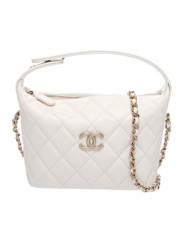 Quilted Hobo Clutch w/ Chain