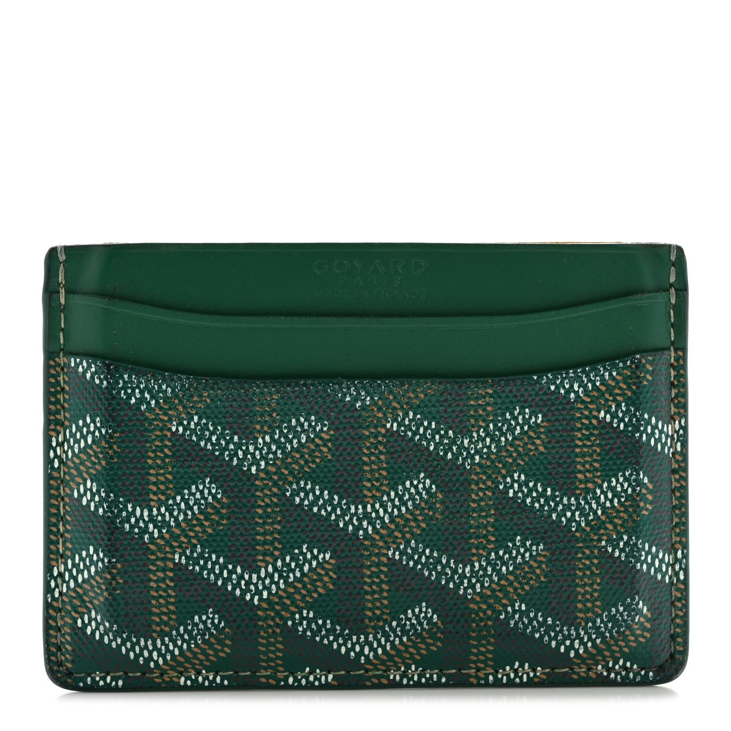 Goyard Goyardine Saint Sulpice Card Holder Green