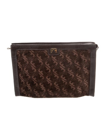 Suede Vintage Clutch