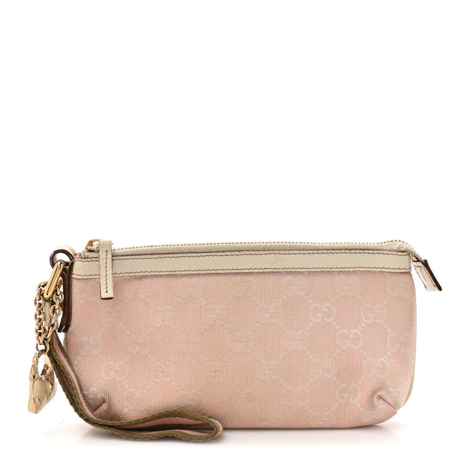 Gucci Monogram Jolicoeur Wristlet Pink