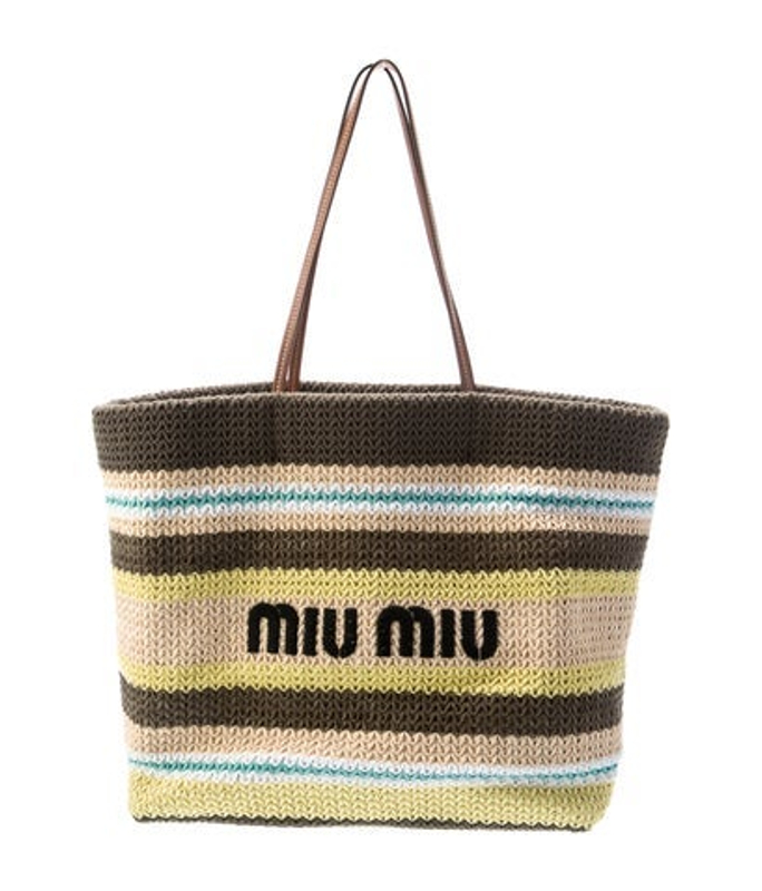 Miu Miu Miu Raffia Tote