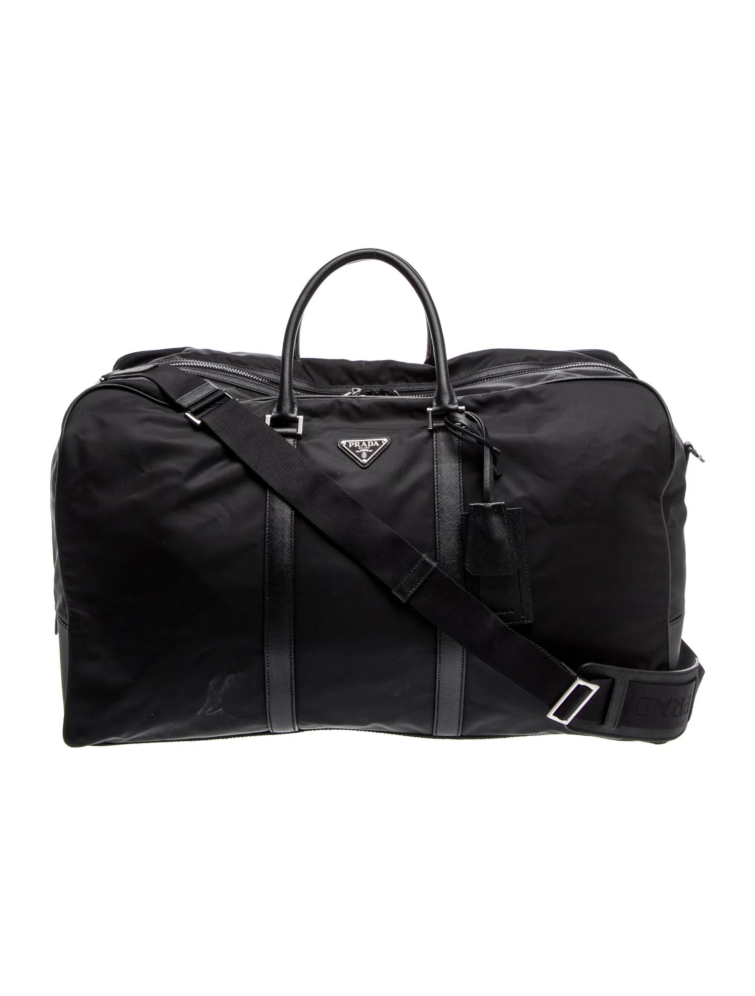 Saffiano Leather Weekender Bag