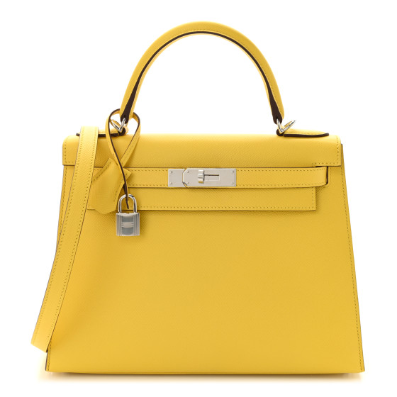 Hermes Epsom Kelly Sellier 28 Jaune De Naples