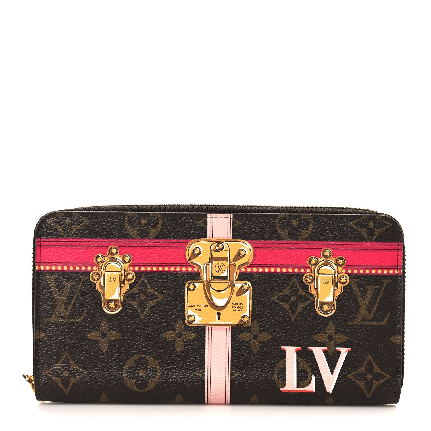Louis Vuitton Monogram Summer Trunks Zippy Wallet