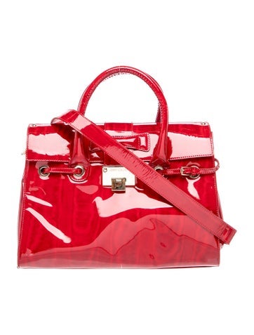 Patent Leather Top Handle Bag