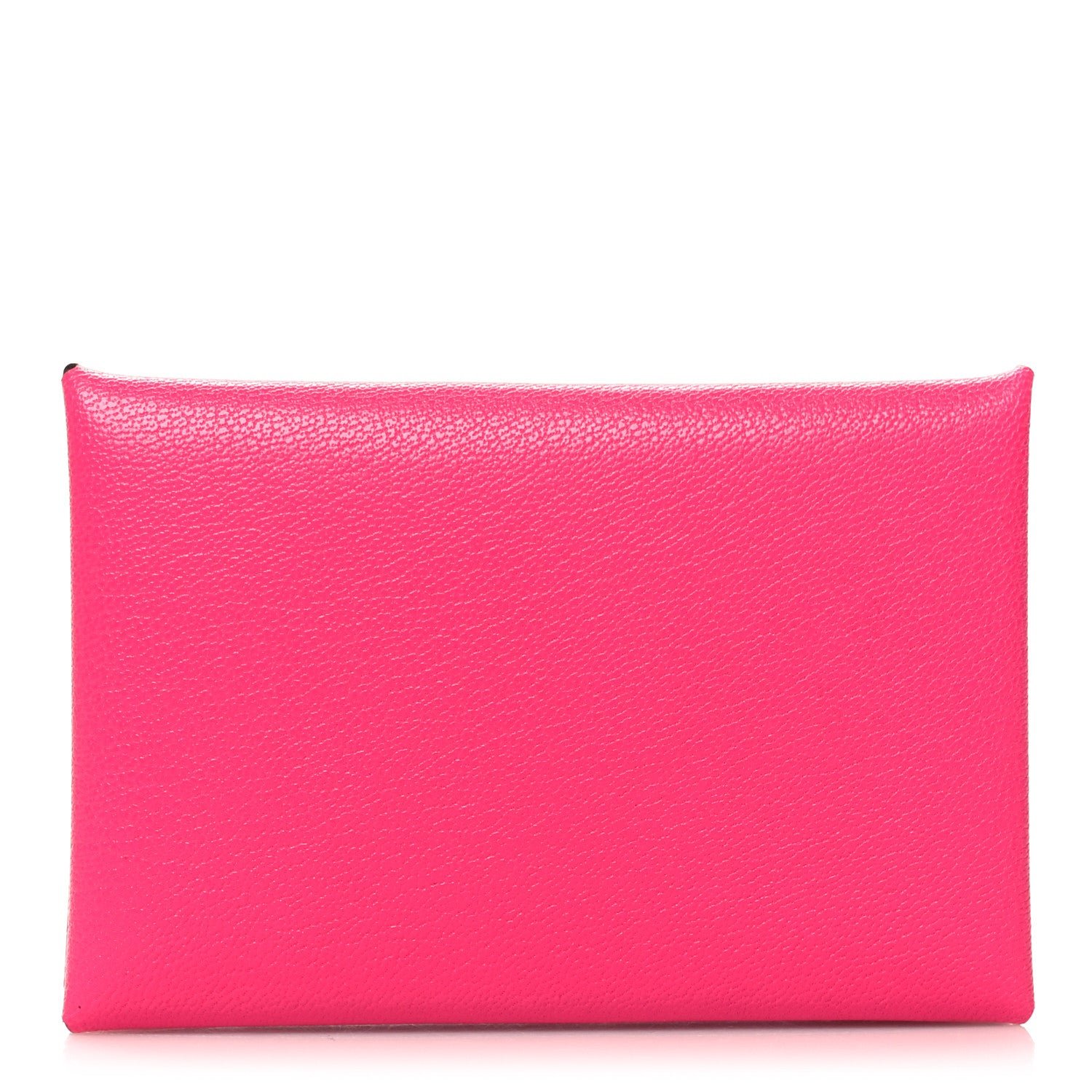 Hermes Chevre Chamkila Calvi Card Case Rose Pop