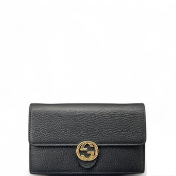 Calfskin Interlocking G Chain Wallet Mini