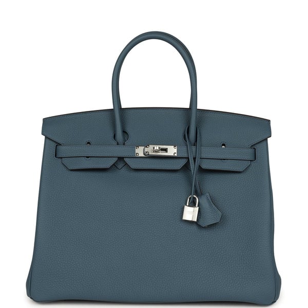 Hermes Birkin 35 Bleu Tempete Palladium Hardware