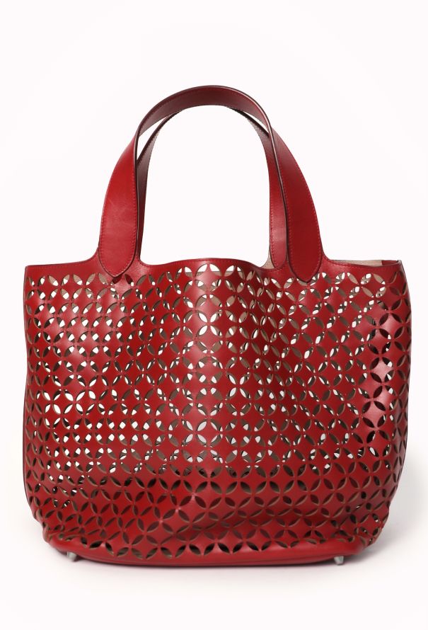 Alaia Laser-Cut Tote Bag