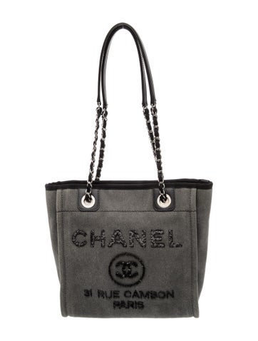 Mini Denim Deauville Tote