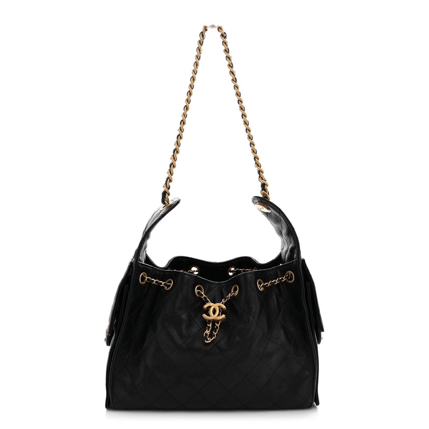 Chanel Caviar Quilted Small Chanel 25 Handbag Black