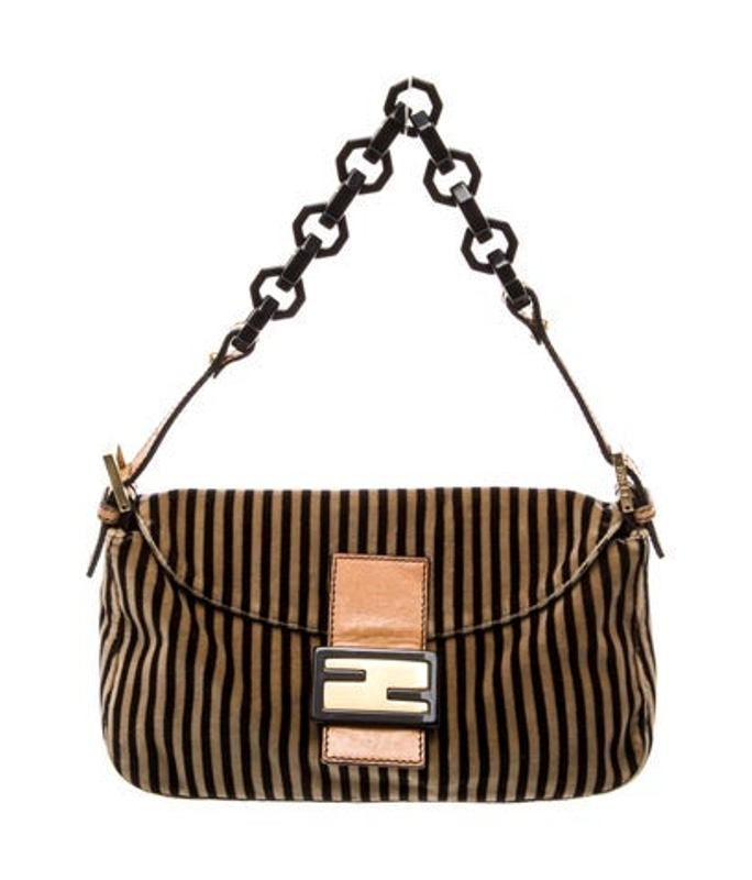 Fendi Pequin Baguette Vintage