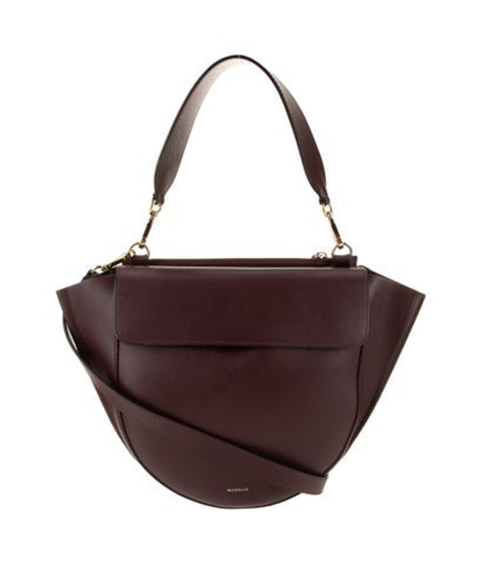 WANDLER Leather Top Handle Bag