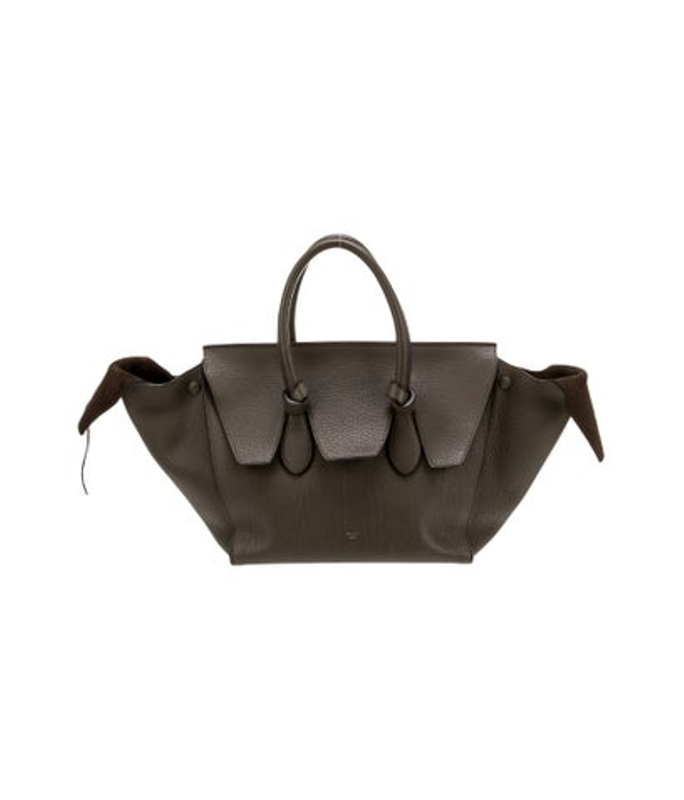 Celine Leather Tie Tote Small