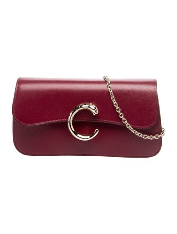 Cartier Leather Small Panthier C Shoulder Bag